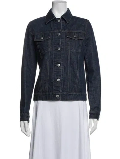 Pre-owned Helmut Lang Vintage Late 1990's - Early 2000's Denim Jacket In Blue