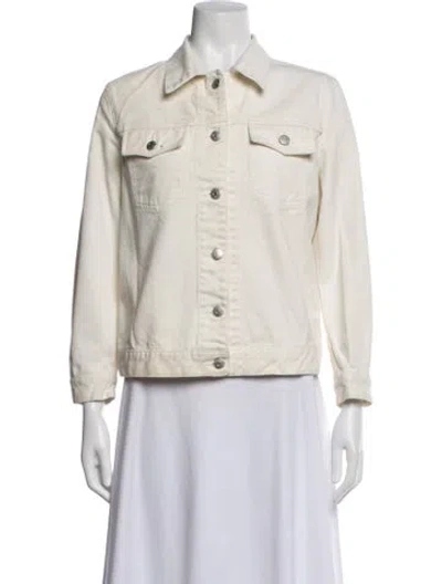 Pre-owned Helmut Lang Vintage Late 1990's - Early 2000's Denim Jacket In Neutrals