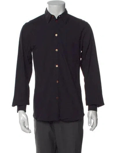Pre-owned Helmut Lang Vintage Late 1990's - Early 2000's Dress Shirt In Black