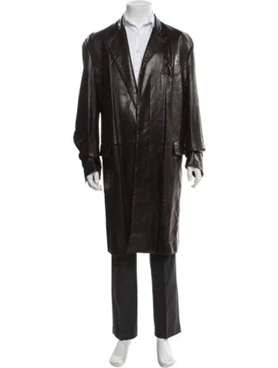 Pre-owned Helmut Lang Vintage Late 1990's - Early 2000's Overcoat In Brown