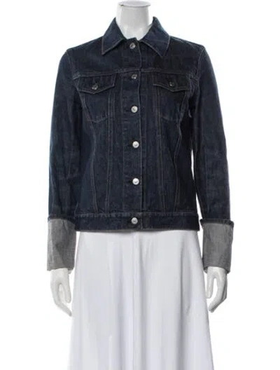 Pre-owned Helmut Lang Vintage Turn-up Denim Jacket In Blue