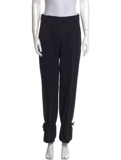 Pre-owned Helmut Lang Vintage Wide Leg Pants In Black