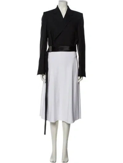 Pre-owned Helmut Lang Virgin Wool Biker Jacket W/ Tags In Black