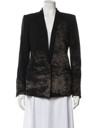 Pre-owned Helmut Lang Virgin Wool Blazer In Black