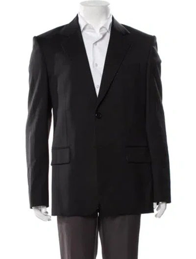 Pre-owned Helmut Lang Virgin Wool Blazer In Black