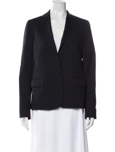 Pre-owned Helmut Lang Virgin Wool Blazer In Blue