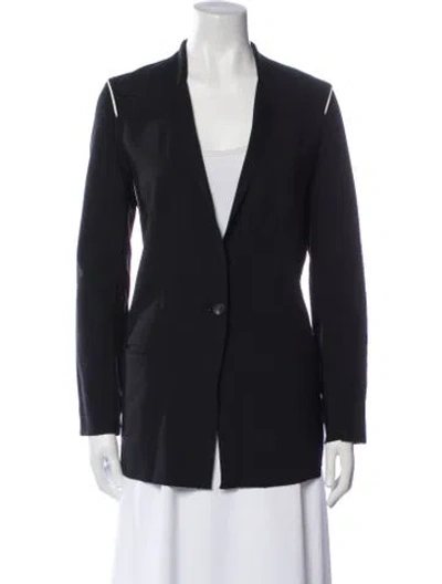 Pre-owned Helmut Lang Virgin Wool Blazer In Blue