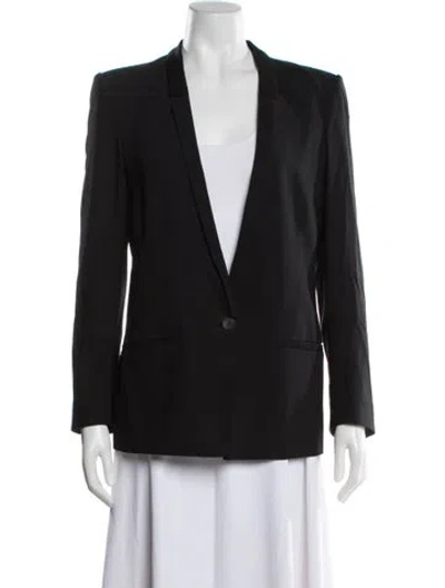 Pre-owned Helmut Lang Virgin Wool Blazer In Blue