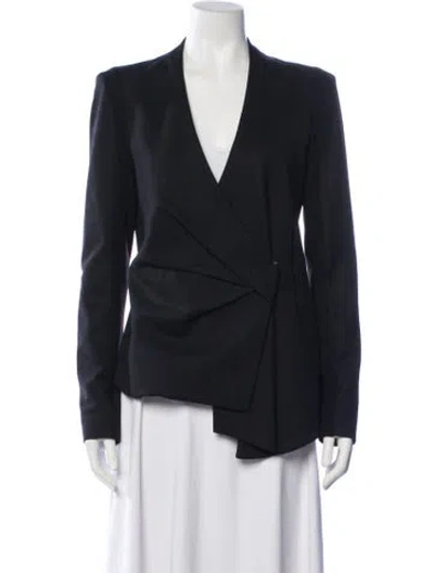 Pre-owned Helmut Lang Virgin Wool Blazer In Blue