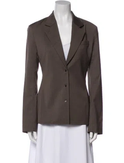 Pre-owned Helmut Lang Virgin Wool Blazer In Brown