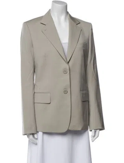 Pre-owned Helmut Lang Virgin Wool Blazer In Gray