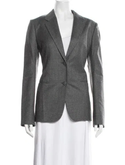 Pre-owned Helmut Lang Virgin Wool Blazer In Grey