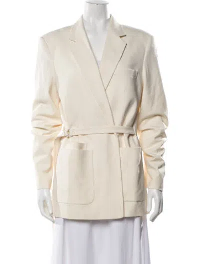 Pre-owned Helmut Lang Virgin Wool Blazer In Neutrals