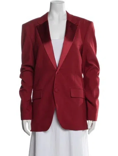 Pre-owned Helmut Lang Virgin Wool Blazer In Red
