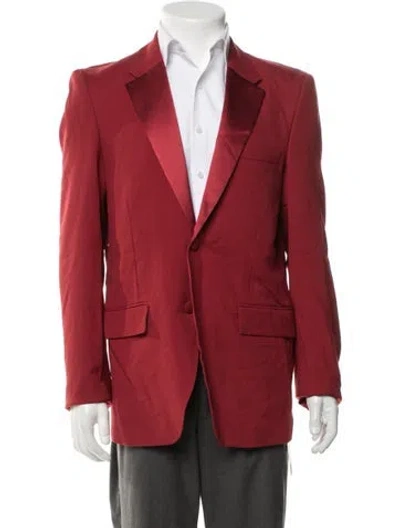 Pre-owned Helmut Lang Virgin Wool Blazer In Red