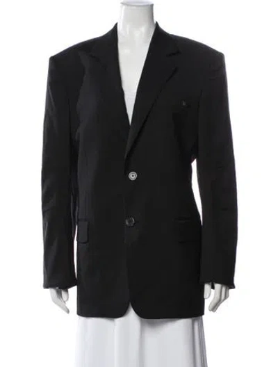 Pre-owned Helmut Lang Virgin Wool Blazer W/ Tags In Black