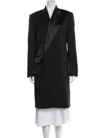 Pre-owned Helmut Lang Virgin Wool Coat In Black