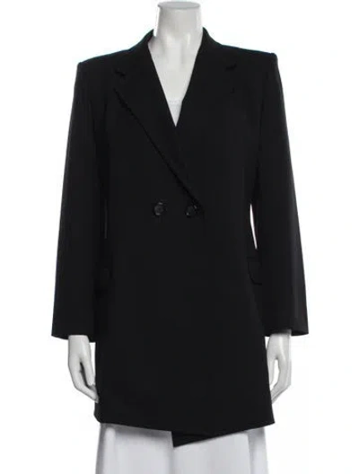 Pre-owned Helmut Lang Virgin Wool Coat In Black