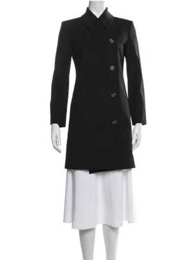 Pre-owned Helmut Lang Virgin Wool Coat In Black