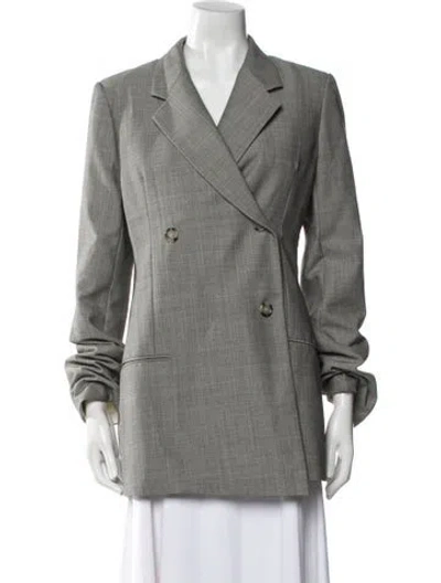 Pre-owned Helmut Lang Virgin Wool Coat In Gray