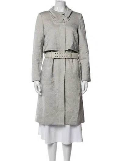 Pre-owned Helmut Lang Virgin Wool Coat In Grey