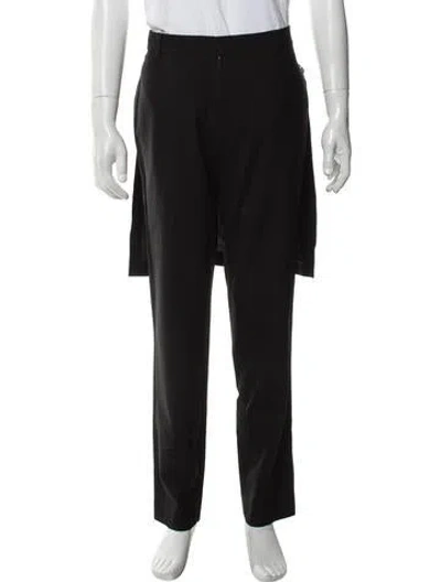 Pre-owned Helmut Lang Virgin Wool Dress Pants In Black