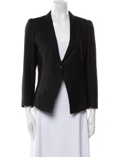 Pre-owned Helmut Lang Virgin Wool Evening Jacket In Black