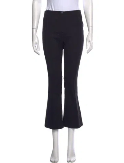 Pre-owned Helmut Lang Virgin Wool Flared Pants In Black