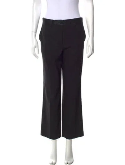 Pre-owned Helmut Lang Virgin Wool Flared Pants In Black