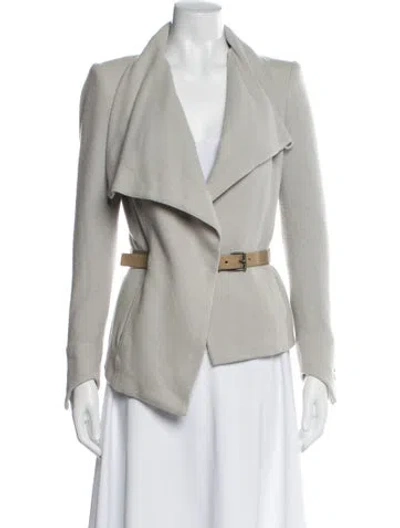 Pre-owned Helmut Lang Virgin Wool Jacket In Gray