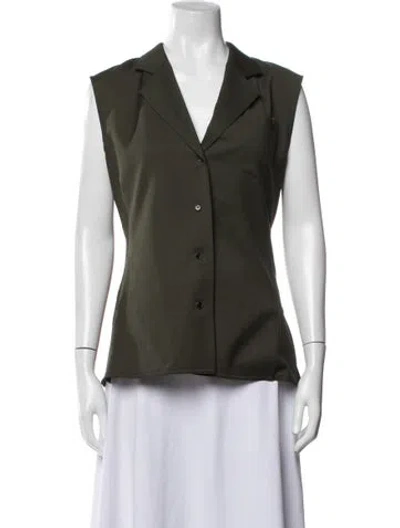 Pre-owned Helmut Lang Virgin Wool Jacket In Green