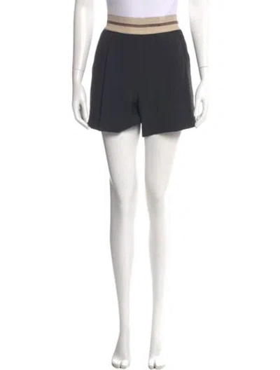 Pre-owned Helmut Lang Virgin Wool Mini Shorts In Black