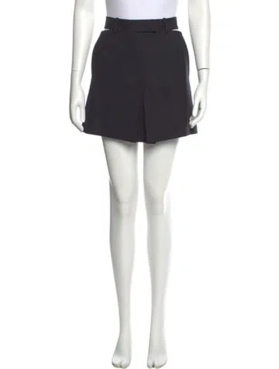 Pre-owned Helmut Lang Virgin Wool Mini Skirt In Black