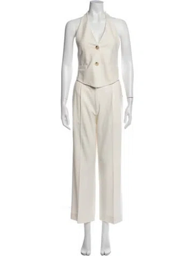 Pre-owned Helmut Lang Virgin Wool Pant Set In Neutral