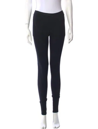 Pre-owned Helmut Lang Virgin Wool Skinny Leg Pants In Black