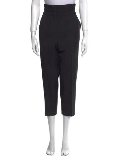 Pre-owned Helmut Lang Virgin Wool Skinny Leg Pants In Black