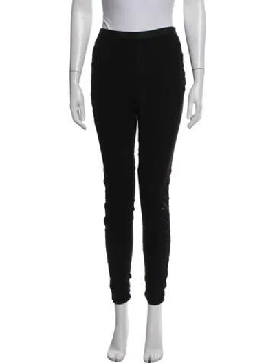 Pre-owned Helmut Lang Virgin Wool Skinny Leg Pants In Black