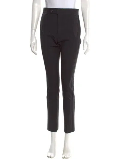 Pre-owned Helmut Lang Virgin Wool Straight Leg Pants In Black