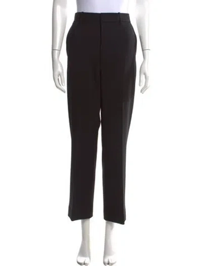 Pre-owned Helmut Lang Virgin Wool Straight Leg Pants In Black