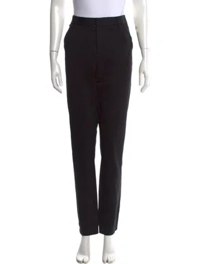 Pre-owned Helmut Lang Virgin Wool Straight Leg Pants In Black