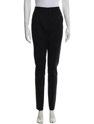 Pre-owned Helmut Lang Virgin Wool Straight Leg Pants In Black