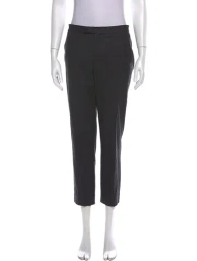 Pre-owned Helmut Lang Virgin Wool Straight Leg Pants In Black