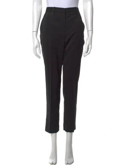 Pre-owned Helmut Lang Virgin Wool Straight Leg Pants In Black