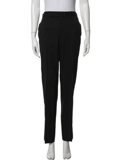 Pre-owned Helmut Lang Virgin Wool Straight Leg Pants In Black
