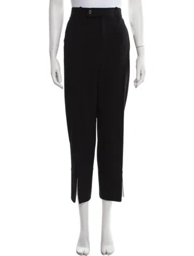 Pre-owned Helmut Lang Virgin Wool Straight Leg Pants In Black
