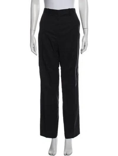 Pre-owned Helmut Lang Virgin Wool Straight Leg Pants In Blue