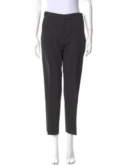 Pre-owned Helmut Lang Virgin Wool Straight Leg Pants In Gray