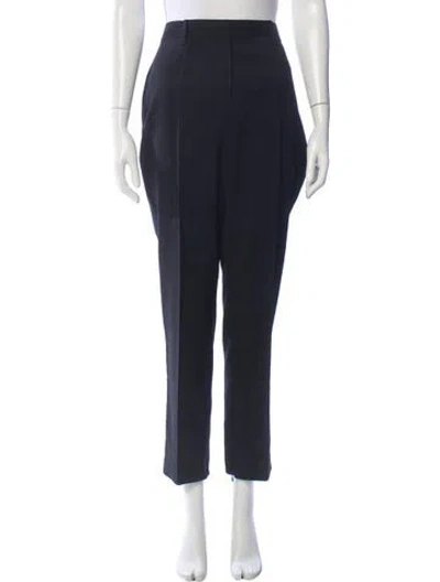 Pre-owned Helmut Lang Virgin Wool Straight Leg Pants W/ Tags In Black