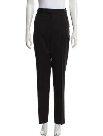 Pre-owned Helmut Lang Virgin Wool Straight Leg Pants W/ Tags In Black