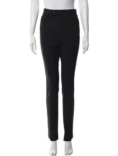 Pre-owned Helmut Lang Virgin Wool Straight Leg Pants W/ Tags In Black